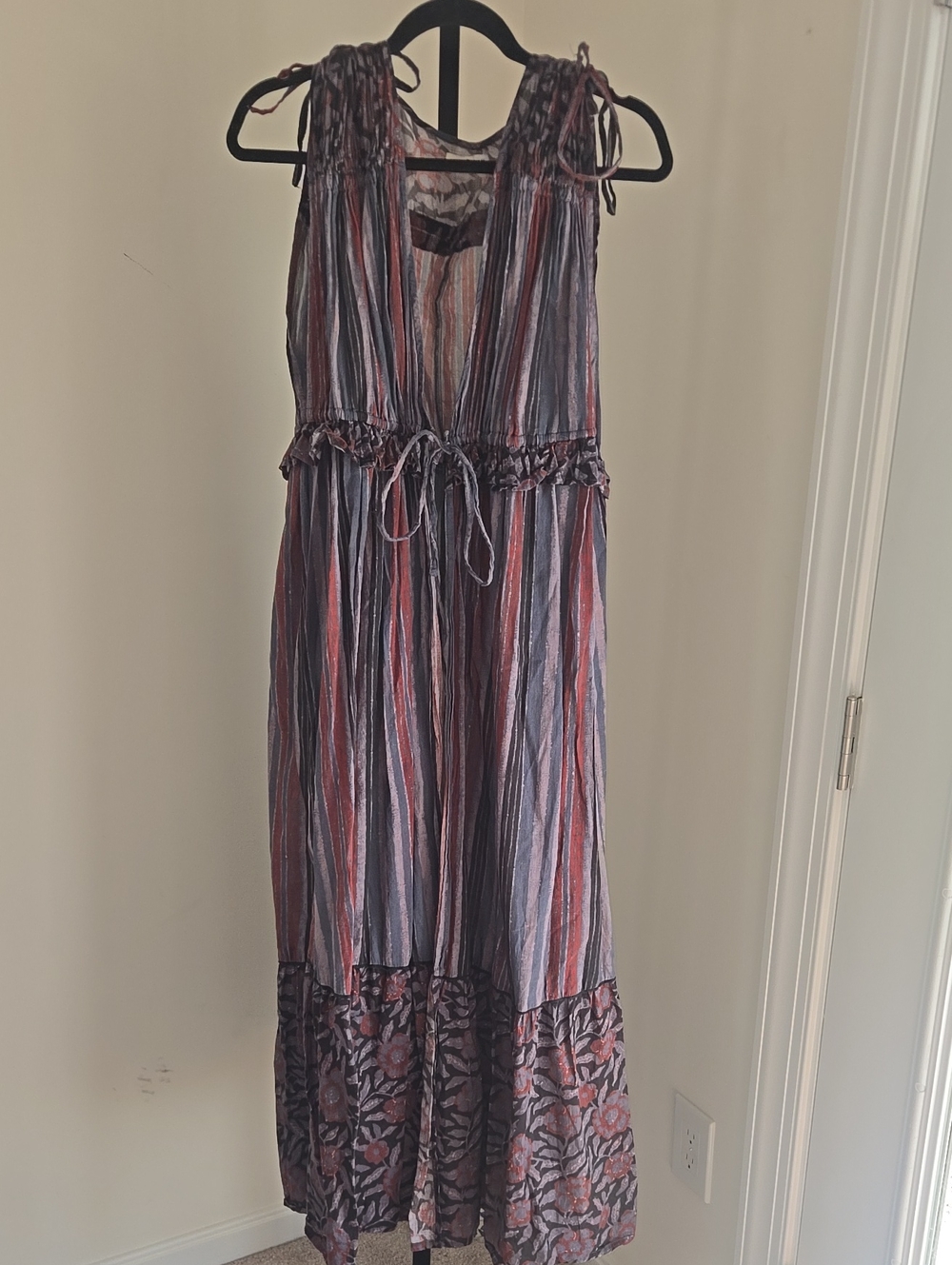 Natural LifeMaxi Gianna Open Beach Dress Tie Waist Size:L/XL